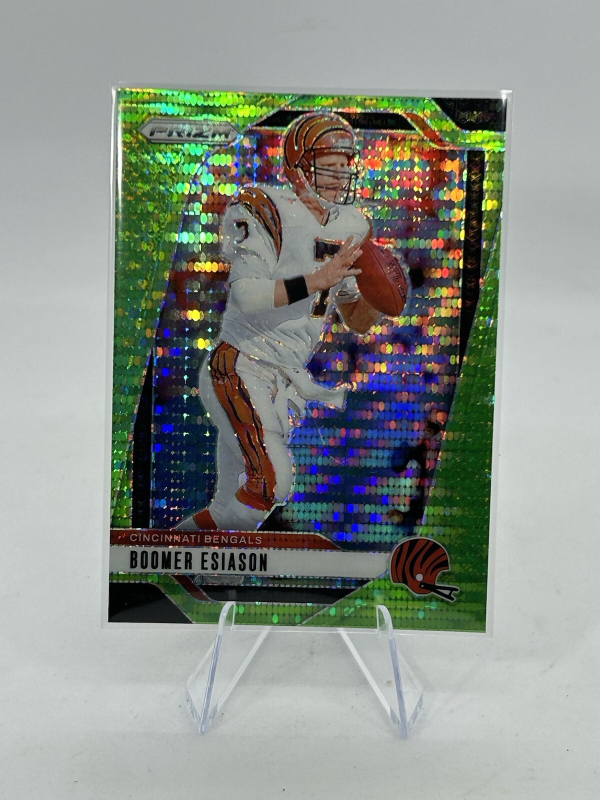 2024 PANINI PRIZM Boomer Esiason NEON Green PULSAR  #61