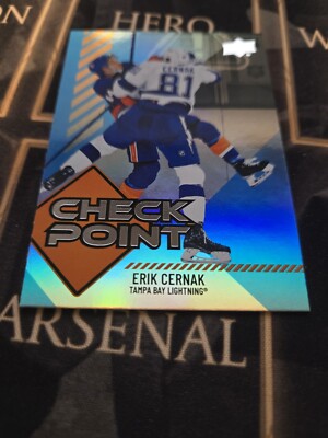 2024-2025 UD Series 1 Check Point Erik Cernak CP-17 Tamba Bay Lightning