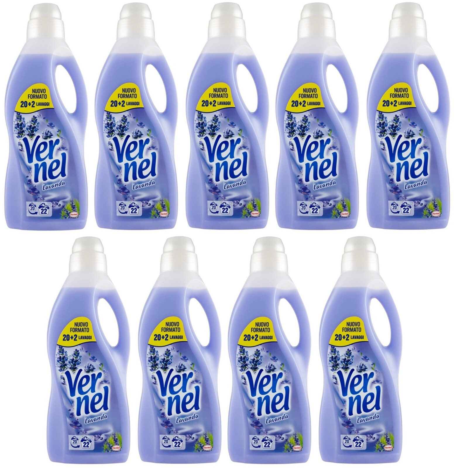 Vernel Lavanda Relax - Set 9 Ammorbidenti per Bucato Profumato