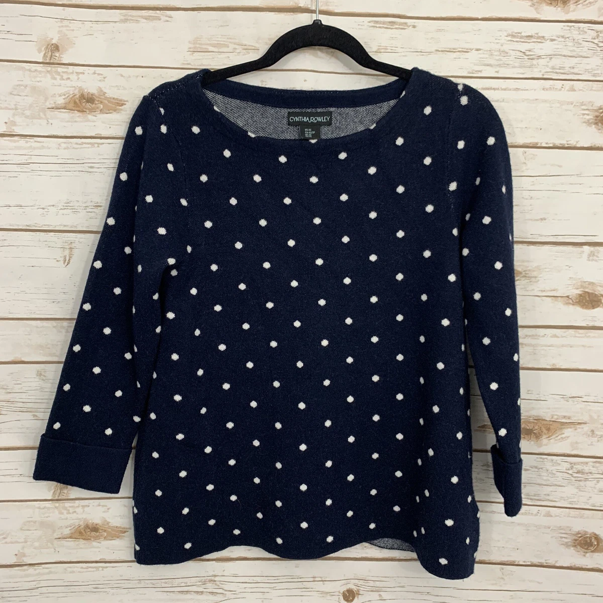 Cynthia rowley polka dot sweater top