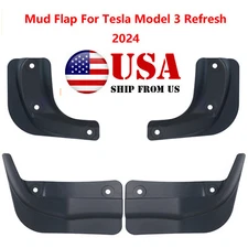 4Pcs Splash Guards Mudguards For Tesla Model 3 Highland Refresh 2024 Mud Flaps