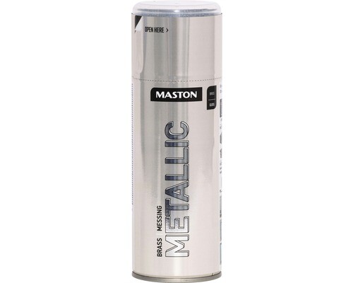 Maston Spray Paint Metallic Gloss Brass 400ml