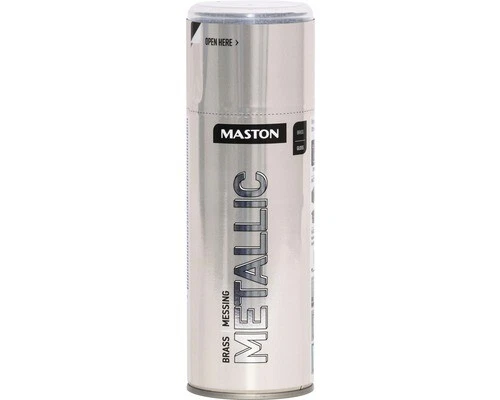 Maston Spray Paint Metallic Gloss Brass 400ml - Picture 1 of 3