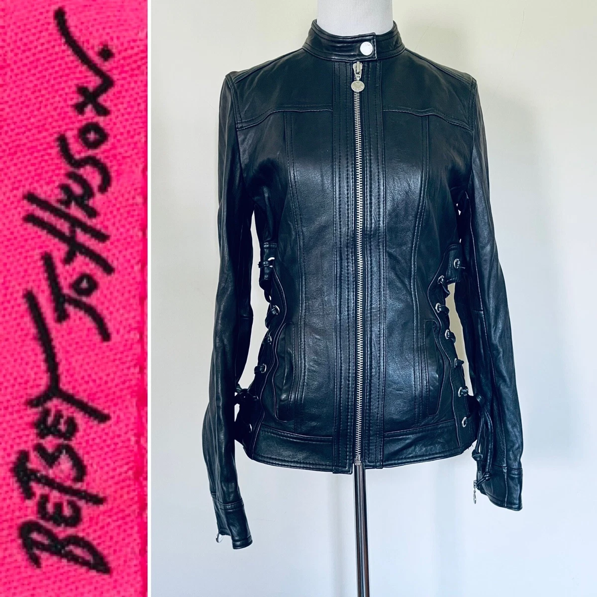 Betsey johnson leather best sale jacket