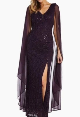fitted lace wedding dress Purple Satin A-Line Backless Long Prom Dress with Slit PSK521 US2 / Custom Color