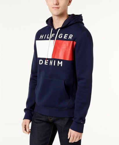 tommy hilfiger back print hoodie