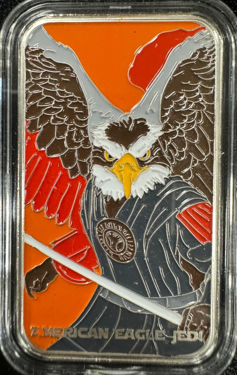2024 Fantasy Mind Bullion American Eagle Jedi 1 oz Colorized