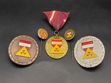 5 &Ouml;sterreich Austria Orden Konvolut Strahlen Schutz Abzeichen Bronze Silber Gold