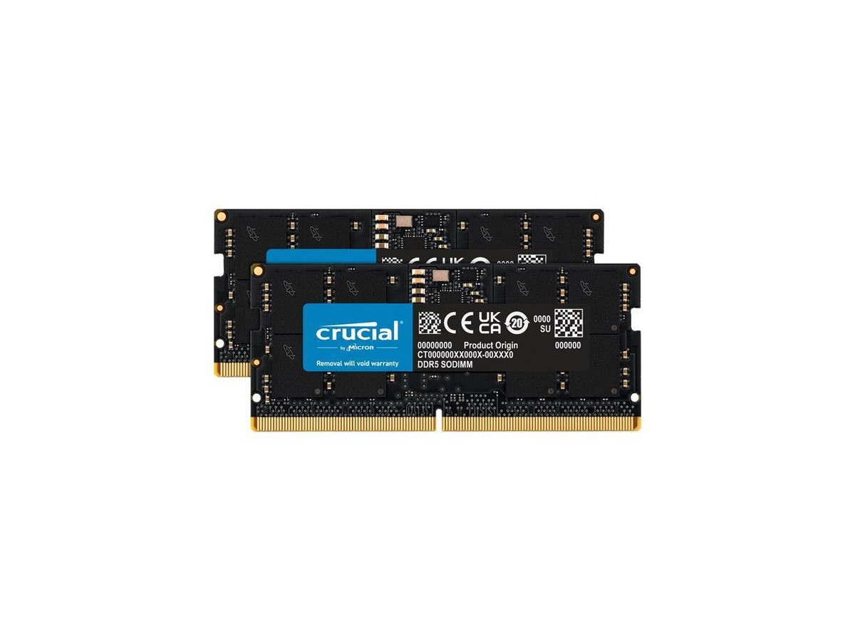 Crucial DDR5-4800 32GB 16×2 Crucial 32GB 2 x 16GB DDR5-4800 PC5-38400 CL40 Dual Channel