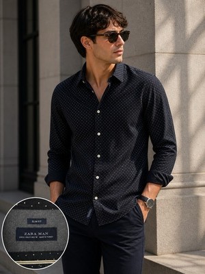 Zara Man Hemd   Slim Fit | Eleganter Minimal Style
