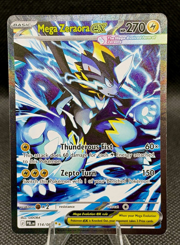 The Pokémon Company Mega Zeraora EX 114/084 PBLen MEGA Full Art Holo EN