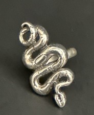 Sterling Silver Snake Detailed Ring 11.9 G