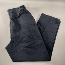 Red Kap Stretch Straight Leg Flat Front Blue Cargo Work Pants Womens Size 16