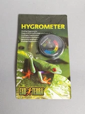 Exo Terra Hygrometer PT2466 Analog Reptile Terrarium Lizard Frog Snake New