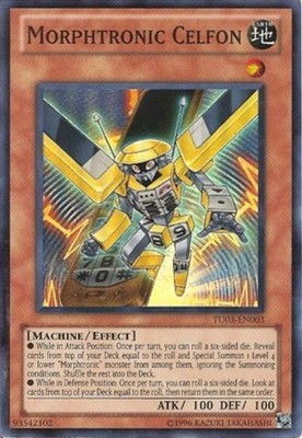 Yugioh! HP Morphtronic Celfon - TU03-EN003 - Super Rare - Unlimited Edition Heav