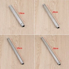 Stainless Steel Chrome Shower Head Extension Pipe Adjustable Shower Arm