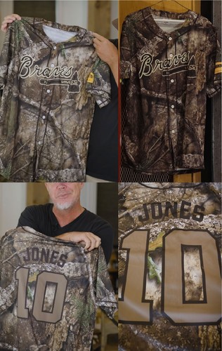HOT SALE! 2026 Braves Hunting And Fishing Night August 29 Jersey Giveaway S-5XL