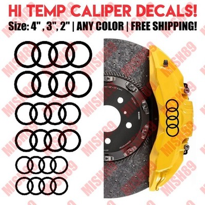 Audi Caliper Sticker High Temp Vinyl Decal Quattro RS Sport