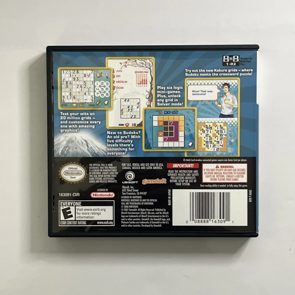 Platinum Sudoku (Nintendo DS, 2007) Complete, CIB & Tested! - Image 2 of 4