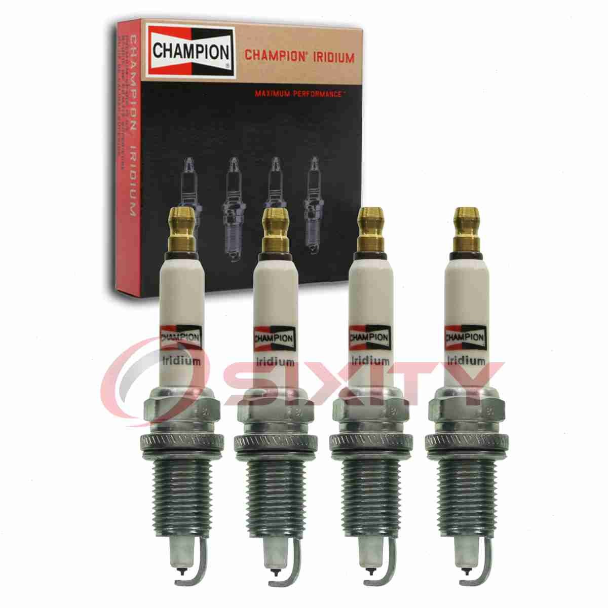 4 pc Champion Iridium Spark Plugs for 1999-2002 Jeep TJ 2.5L L4 Ignition ay