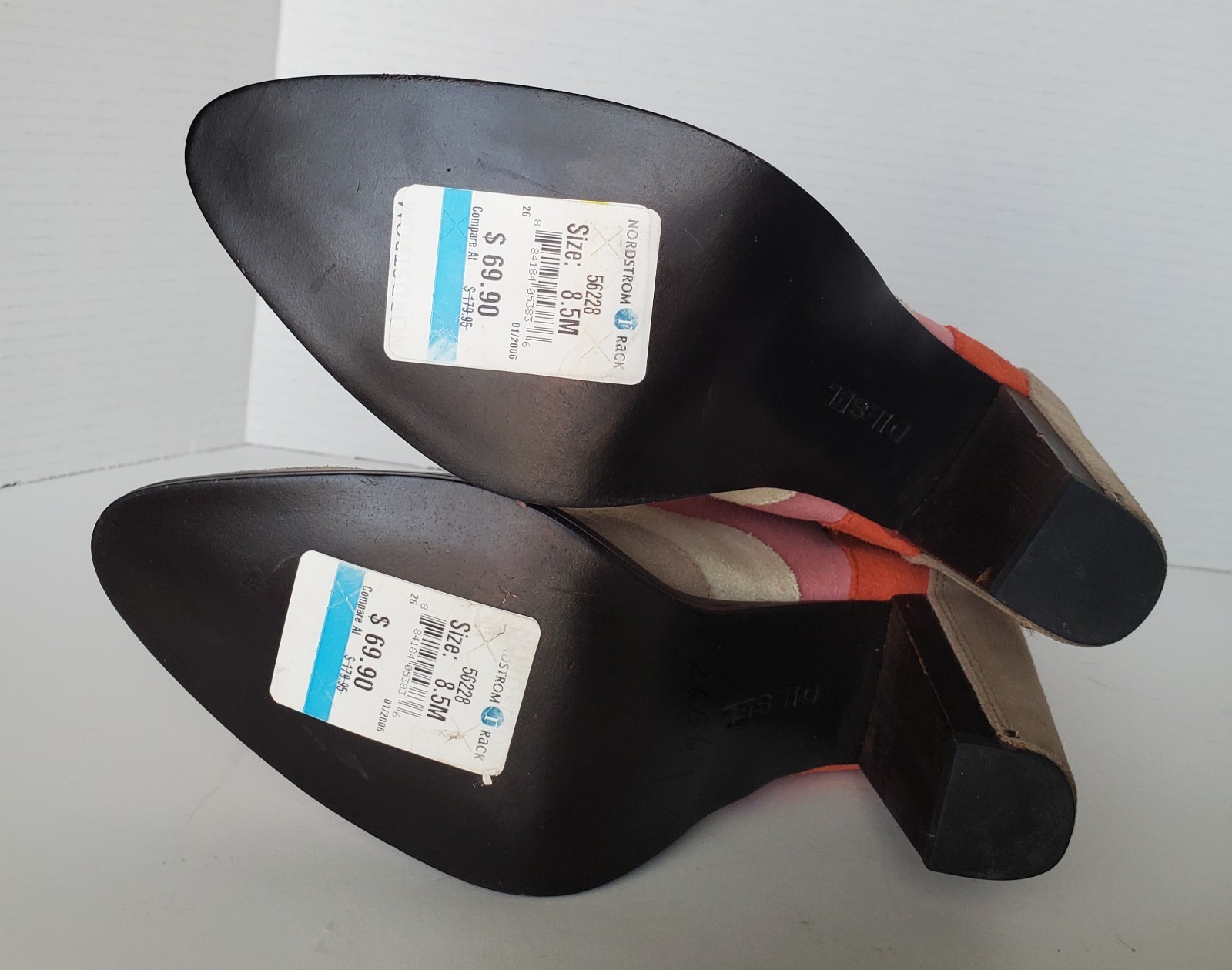 Y2K DIESEL Madchen Multicolor Patchwork Suede Cow… - image 14