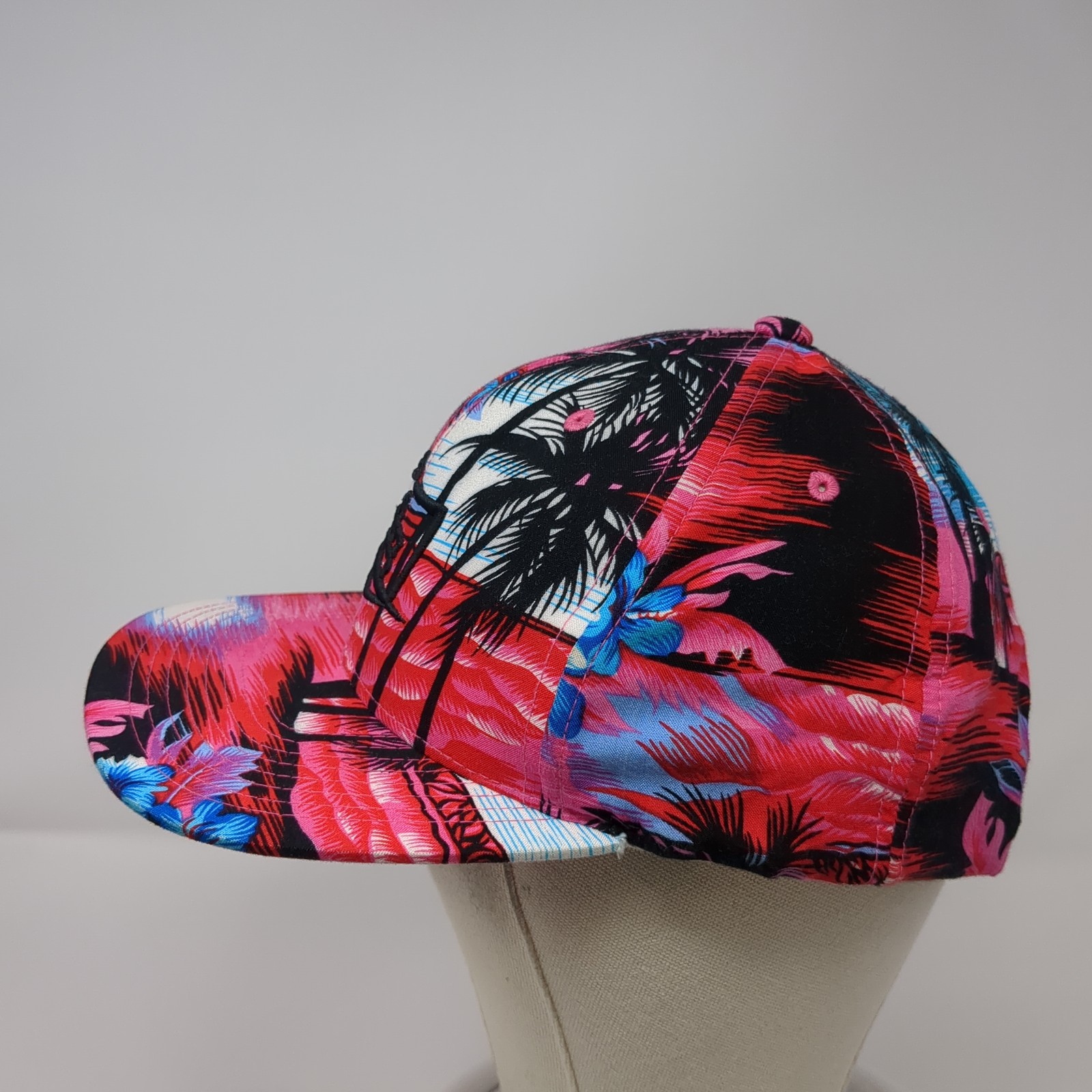 Double Portion Snapback Hat Multicolor One Size E… - image 3
