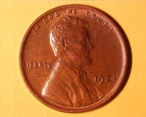 1924  LINCOLN WHEAT  PENNY  AU *** 331-6