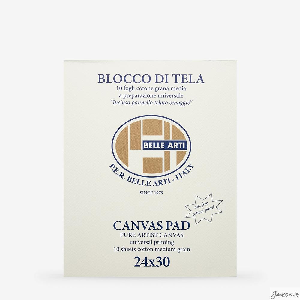 Belle Arti Canvas Pad Cotton 24x30cm Acrylic Primed For Oil Acrylic Painting
