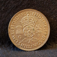 1941 Great Britain silver florin (2 shillings) George VI, decent, KM-855 (GB8)