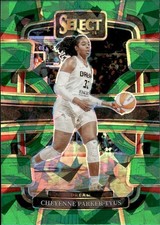 2024 Panini Select WNBA CHEYENNE PARKER-TYUS #62 GREEN ICE PRIZM DREAM