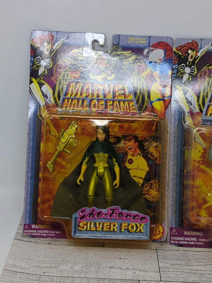 1997 Marvel Зал славы она сила лот из 2 4 в фигурки Dazzler Silver Fox - Изображение 4 из 4