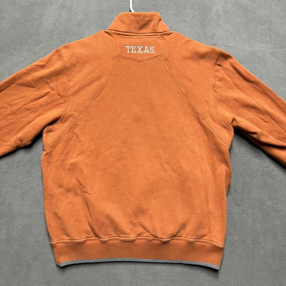 Moletom Texas Longhorns masculino grande Nike NCAA quarto zíper pulôver futebol - Imagem 2 de 4