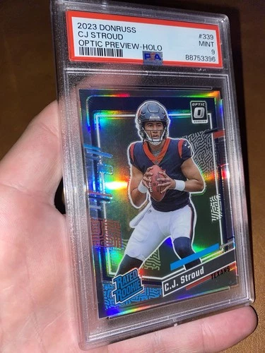 2023 Donruss Optic CJ Stroud Rated Rookie Holo PSA 9