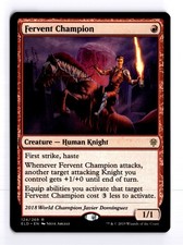 Fervent Champion 124 Throne of Eldraine R MTG LP