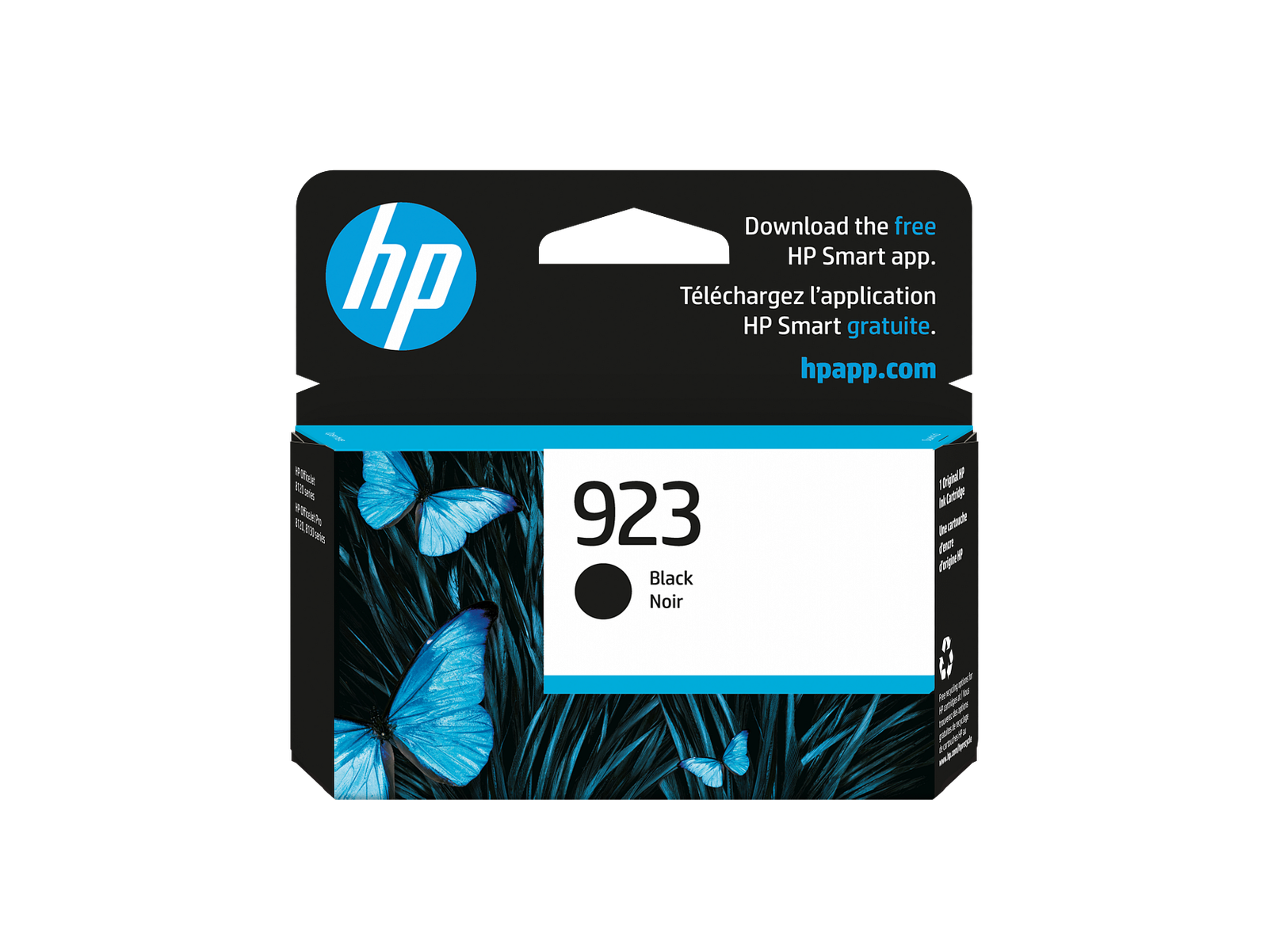 HP 923 Black Original Ink Cartridge - 500 Page Yield-image