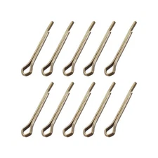 Split Cotter Pin - 2mm x 16mm Solid Brass 2-Prongs Gold Tone 10PC