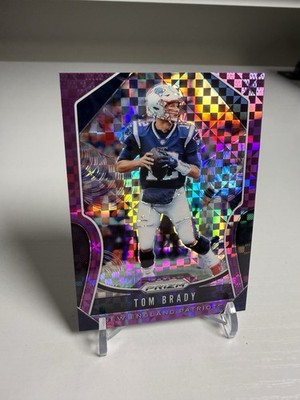 Tom Brady 2019 Panini Prizm Purple Power Checkers Prizm SP /49 #18