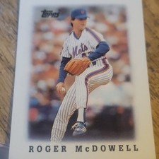 Topps 1988 League Leaders Minis Roger McDowell #62 New York Mets Baseball Card