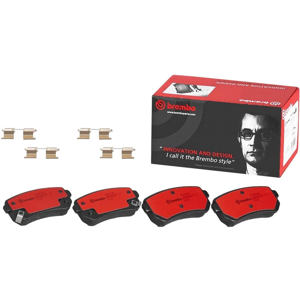 Juego de pastillas de freno trasero Brembo cerámica para Hyundai Elantra Tucson Kia Forte Sportage Foto 2 de 4