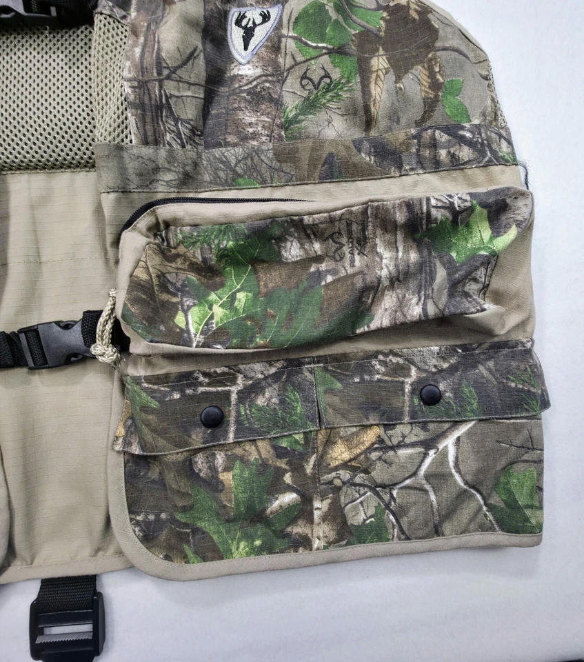 Scent Blocker Realtree Camo Hunting Vest XL 2XL Ripstop Orange Limited Use - Image 3 of 4