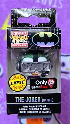 Funko Pocket Pop! The Joker (Gamer) (Chase) Keychain GameStop Exclusive New