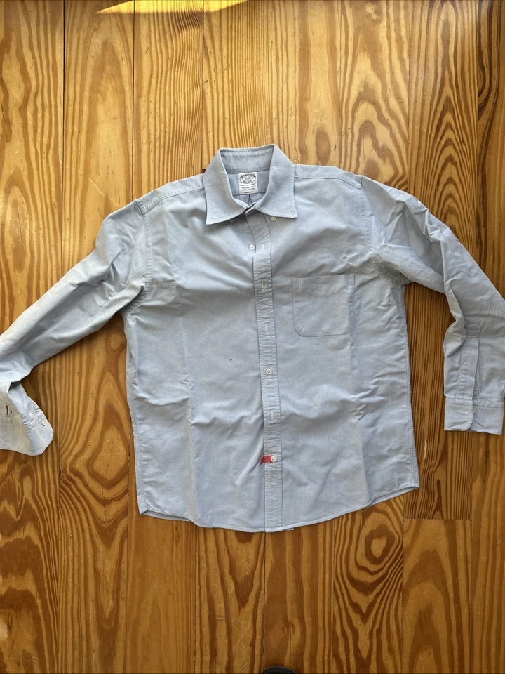 Brooks Brothers Made In USA OCBD Blue REGENT 15 33 Shirt - Image 3 of 4