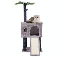 Cat Tree for Indoor Cats, Tower with All Breed Sizes Light grey