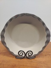 Pampered Chef 9x1.3" Pie Baking Dish Model 1193 Made In USA Color Sandstone