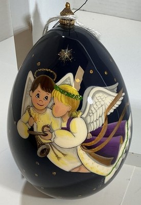 Vandergrift Collection Little Guardians Handpainted Wooden Egg Ornament 105/750
