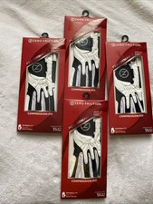 Lot Of 4 Zero Friction Juniors Compression Fit One Sz Golf Glove Left Hand