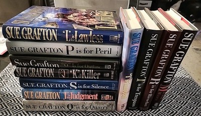Sue Grafton Alphabet Mystery Lot Of 11, ALL 1st Edition All HC 2 AUTOGRAPHED