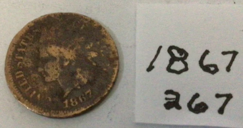 1867 Indian Head Penny; GOOD condition #267