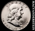 1963-D Silver Franklin Half Dollar - Ch Gem Brilliant Unc+++  Lustrous  #G8221