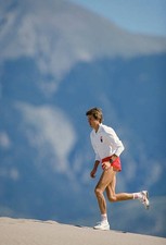 Pat Porter trains in Great Sand Dunes National Park near Alamosa C- Old Photo 3